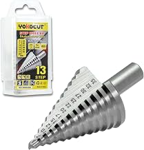 Stufenbohrer, Ø 5-35mm Kegelbohrer, Schälbohrer ideal für Metall, Stahl, Holz, Kunststoffe – 1…