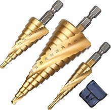 Flintronic HSS Stufenbohrer, 3-tlg Stufenbohrer Set, Schälbohrersatz