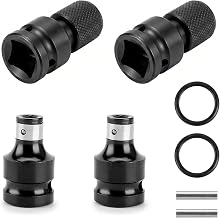 Schlagschrauber Adapter 4 Stück Adapter 1/2 Auf 1/4 Hochhärte Kohlenstoffstahl für Schlagschra…