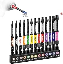 GEINXURN 13-teiliges Torx mit Loch Bit Set, Sicherheits-Torx T7-T40