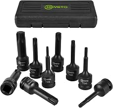 9-Tlg 1/2-Zoll Torx Nuss Set T25-T80, Cr-Mo, für Auto-Werkstatt