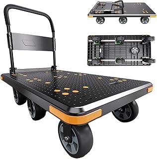 Plattformwagen Klappbar 1000 kg Traglast, 6-Rad Transportwagen