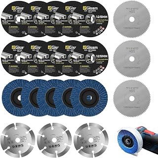 Schleifscheibe & Lamellenscheibe 75 mm, Bohrung Ø 10 mm, professionelles Trennscheiben-Set für …