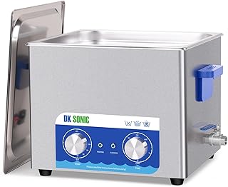 DK SONIC Ultraschallreiniger, 15L 360W Schallreiniger aus Edelstahl mit Heizung und Mechanischem …