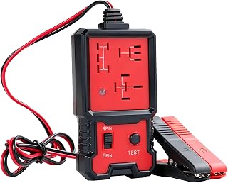 Kfz Relais Tester 12V Elektronischer Relaistester, Tragbarer Relaisprüfer mit Clips, Relais Diag…