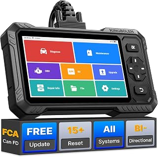 KINGBOLEN S6 Elite OBD2 Diagnosegerät Alle System Scanner mit 15 Reset, ABS/Einspritzdüsen-Codi…
