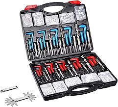 VEVOR Gewindereparatur Gewindereparatursatz Gewinde Reparatur Set 338-teilig, SAE- und metrisches…