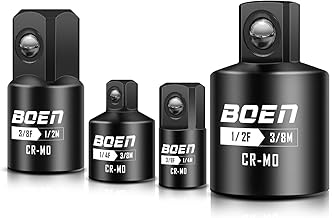 Stecknussadapter Satz – 4tlg Adapter für Ratschen 3/8 auf 1/2, 1/4 auf 3/8, Schlagschrauberadapt…
