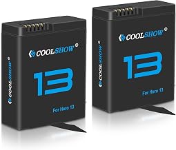 COOLSHOW Hero 13 Akku Enduro Wiederaufladbarer Akku mit längerer Lebensdauer 2100mAh 2 Stück Ko…
