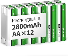 Granicell Akku AA Wiederaufladbare Batterien 2800 mAh Akkubatterien Hohe Kapazität 1500 Zyklen, …