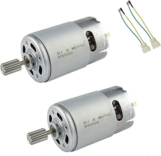 CHANCS Reparatur Elektromotor 550 DC 6V 18000RPM DIY Getriebemotor für Kinder Elektroauto 2PCS