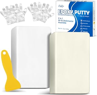 Epoxidharz Knete – 340g 2 Komponenten Epoxid Reparaturset zum Reparatur Pool Lecks, Rissen, Füll…