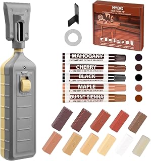 NYBQ Laminat Reparaturset, 24 Stück Holz Parkett Reparaturset Neuem Upgrade-Schmelzwerkzeug, 11 …